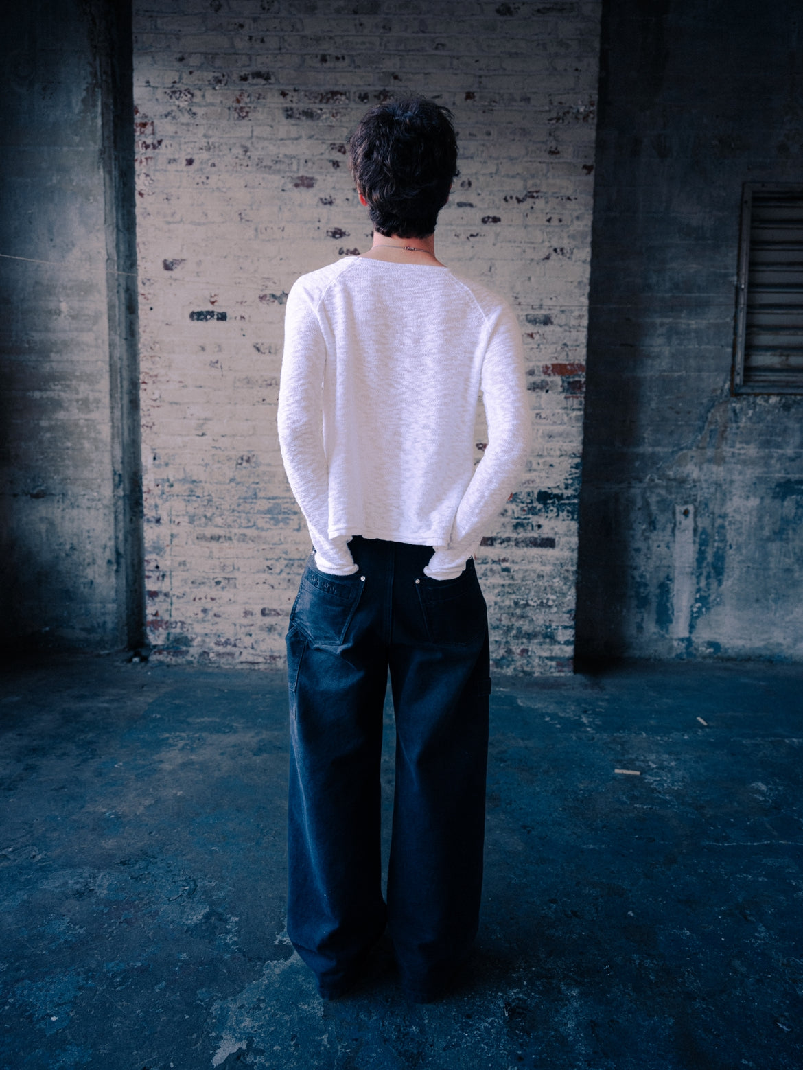 BY WIN DUCK CANVAS WIDE LEG PANT