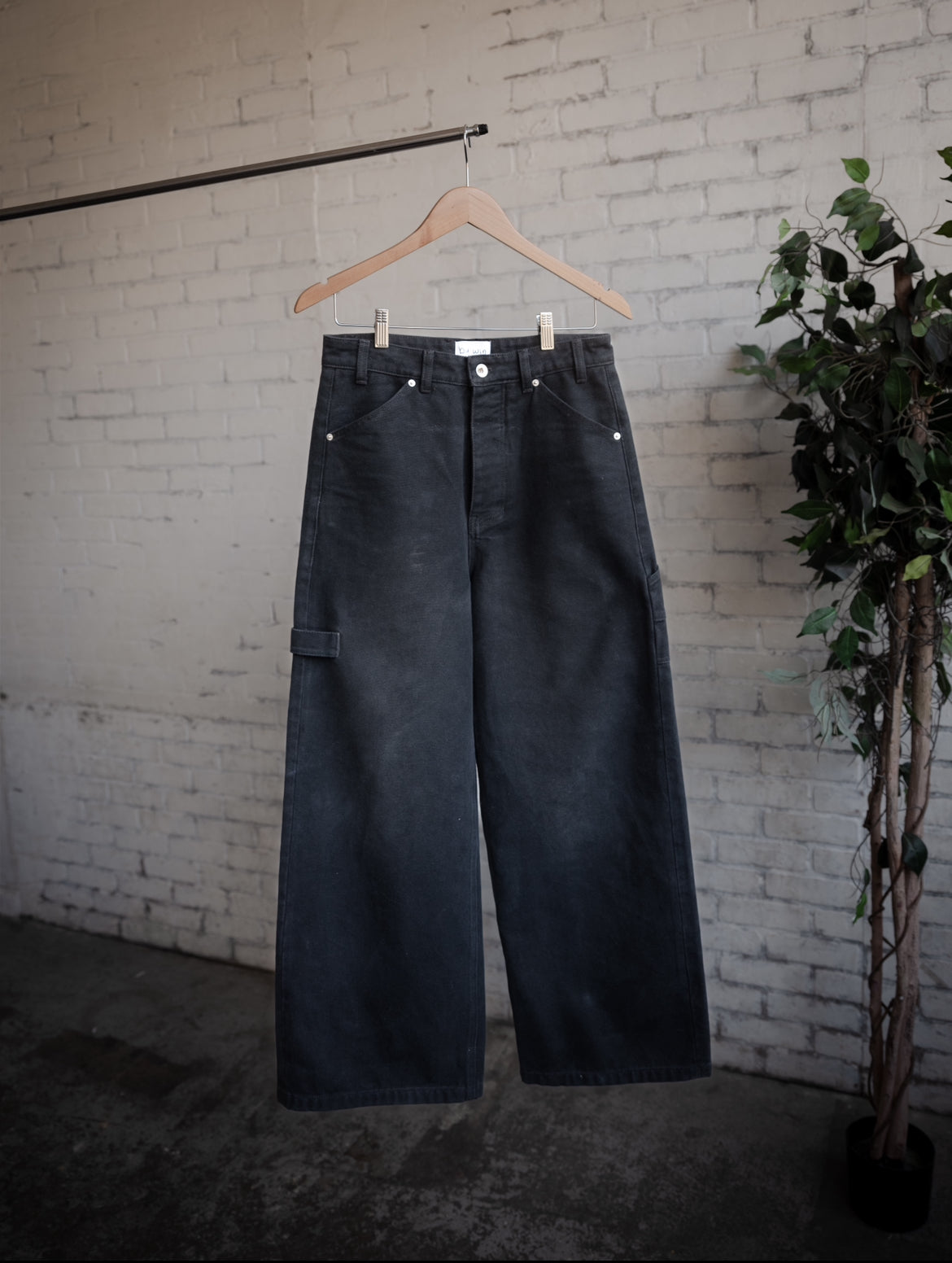 BY WIN DUCK CANVAS WIDE LEG PANT