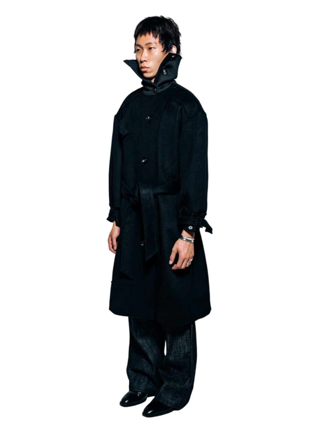 ASYMMETRICAL WOOL COAT