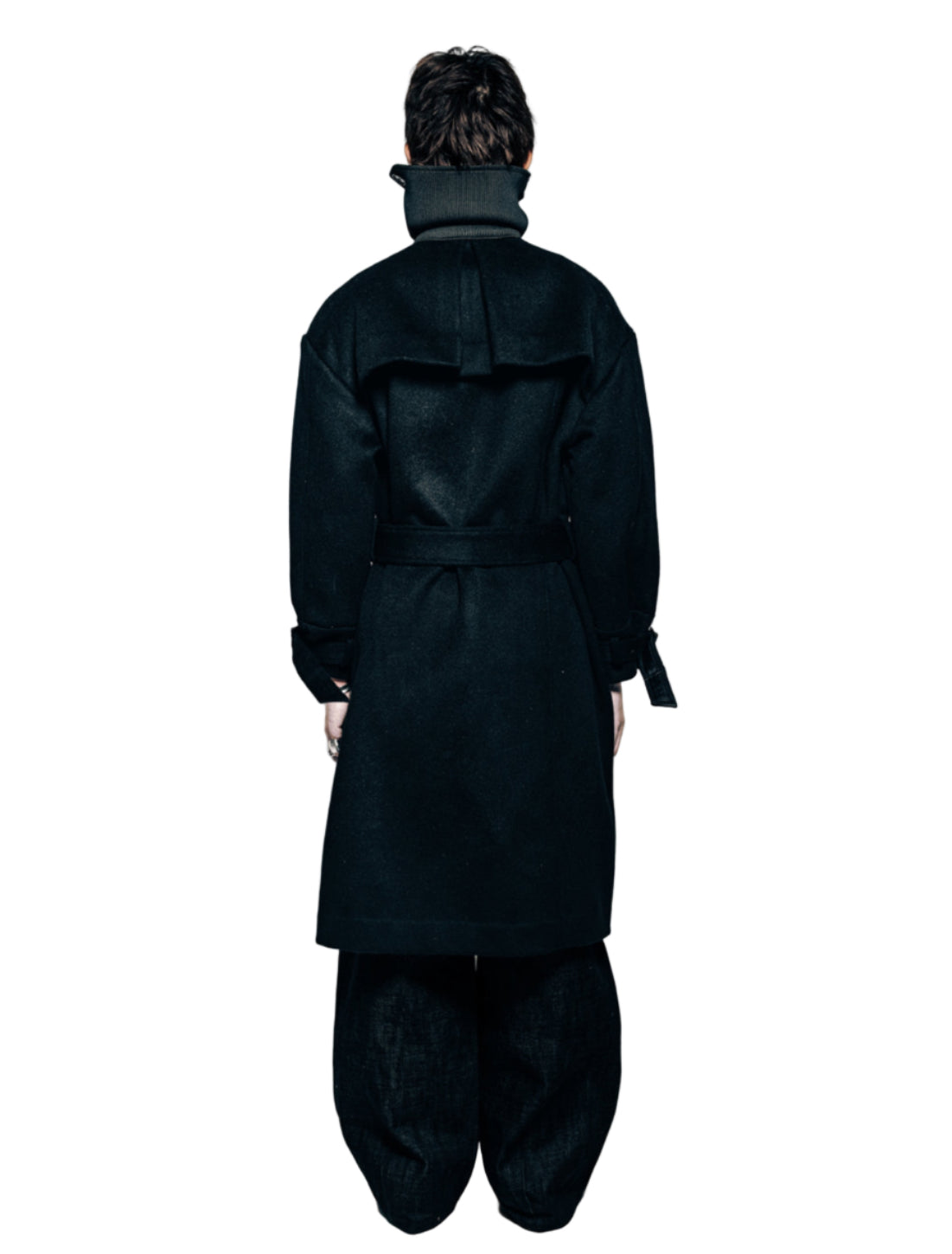 ASYMMETRICAL WOOL COAT