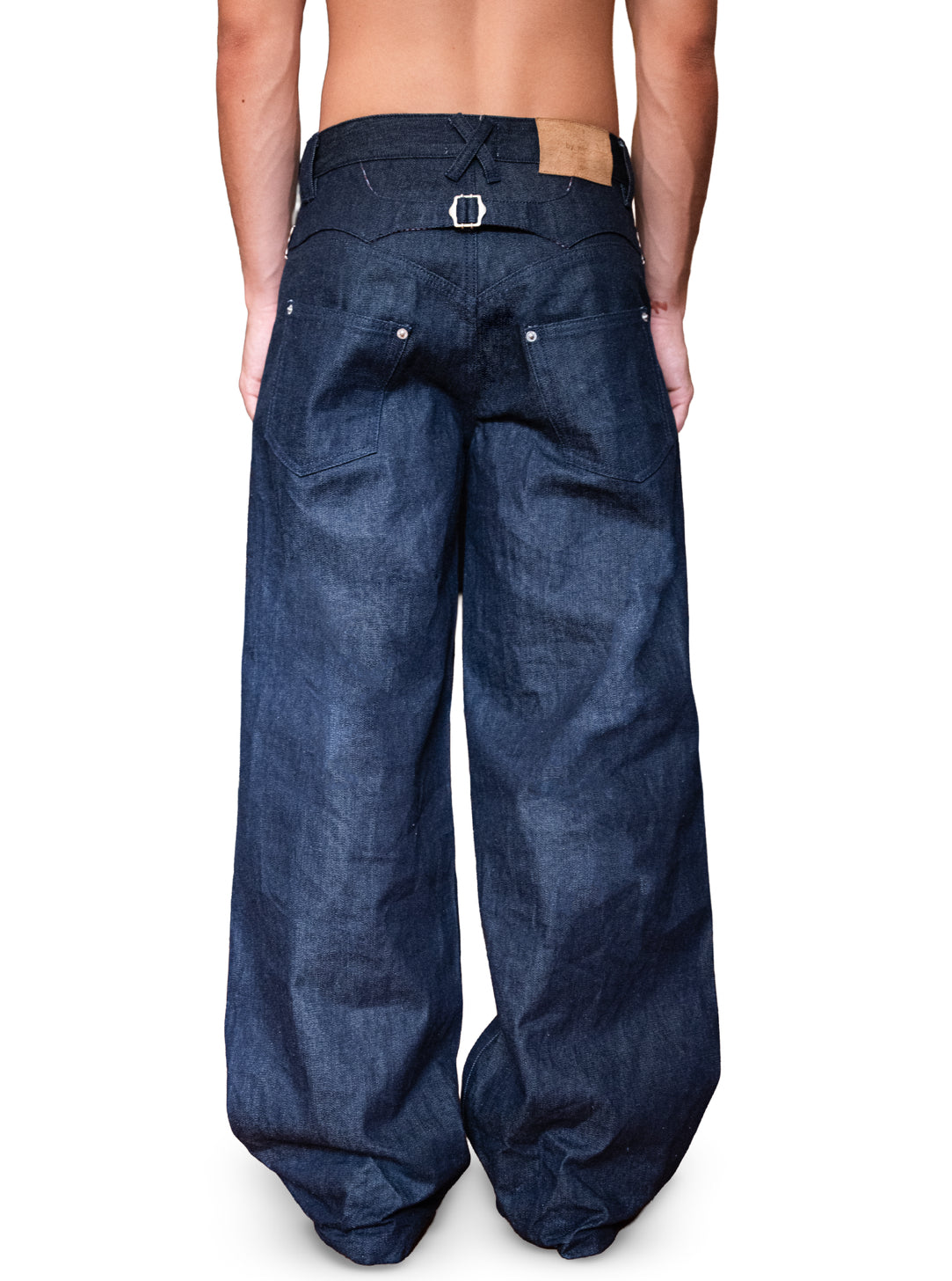 BYWIN RAW BAGGY JAPANESE SELVEDGE DENIM (INDIGO)