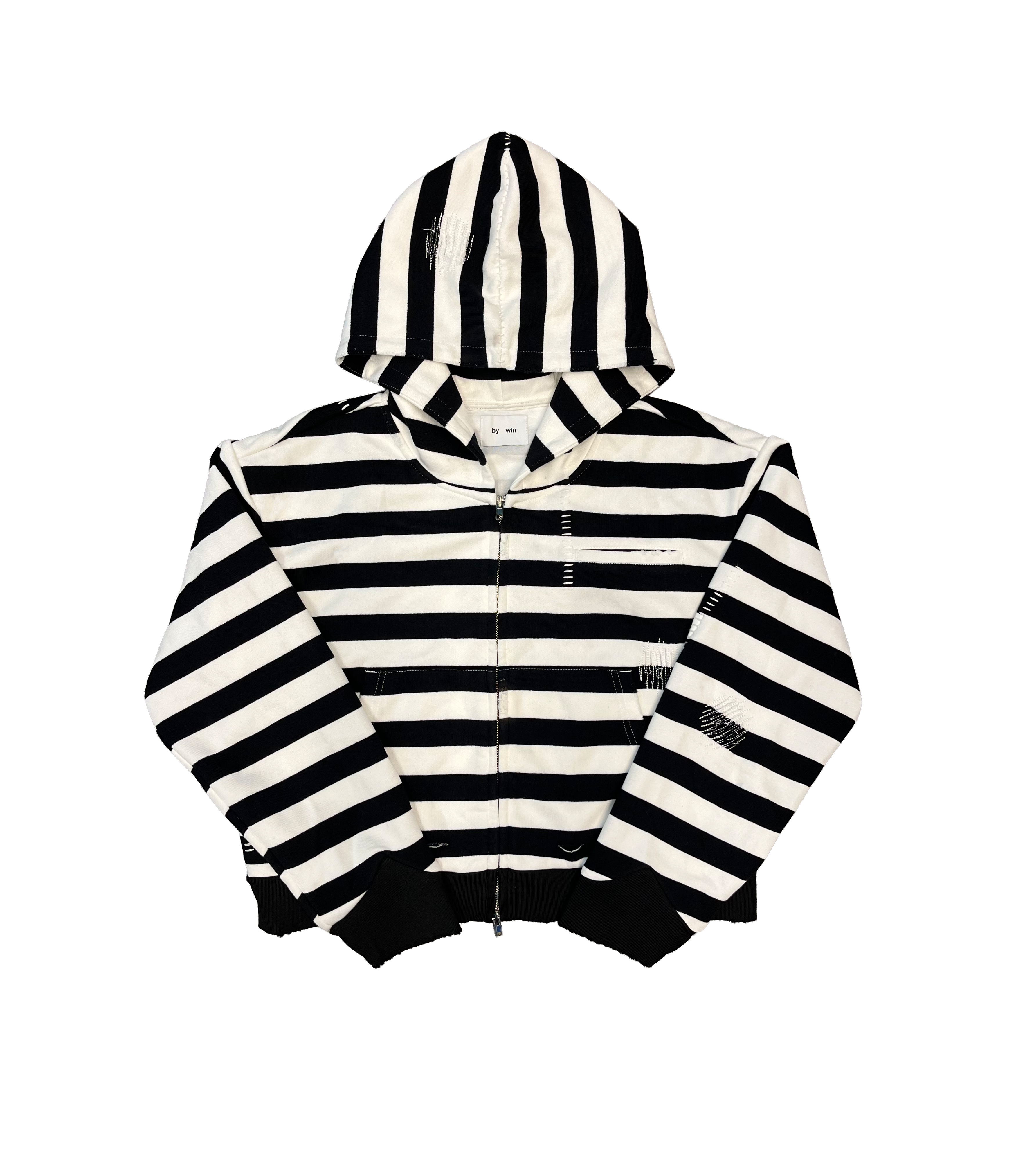 STRIPED "HOLLOW" HOODIE
