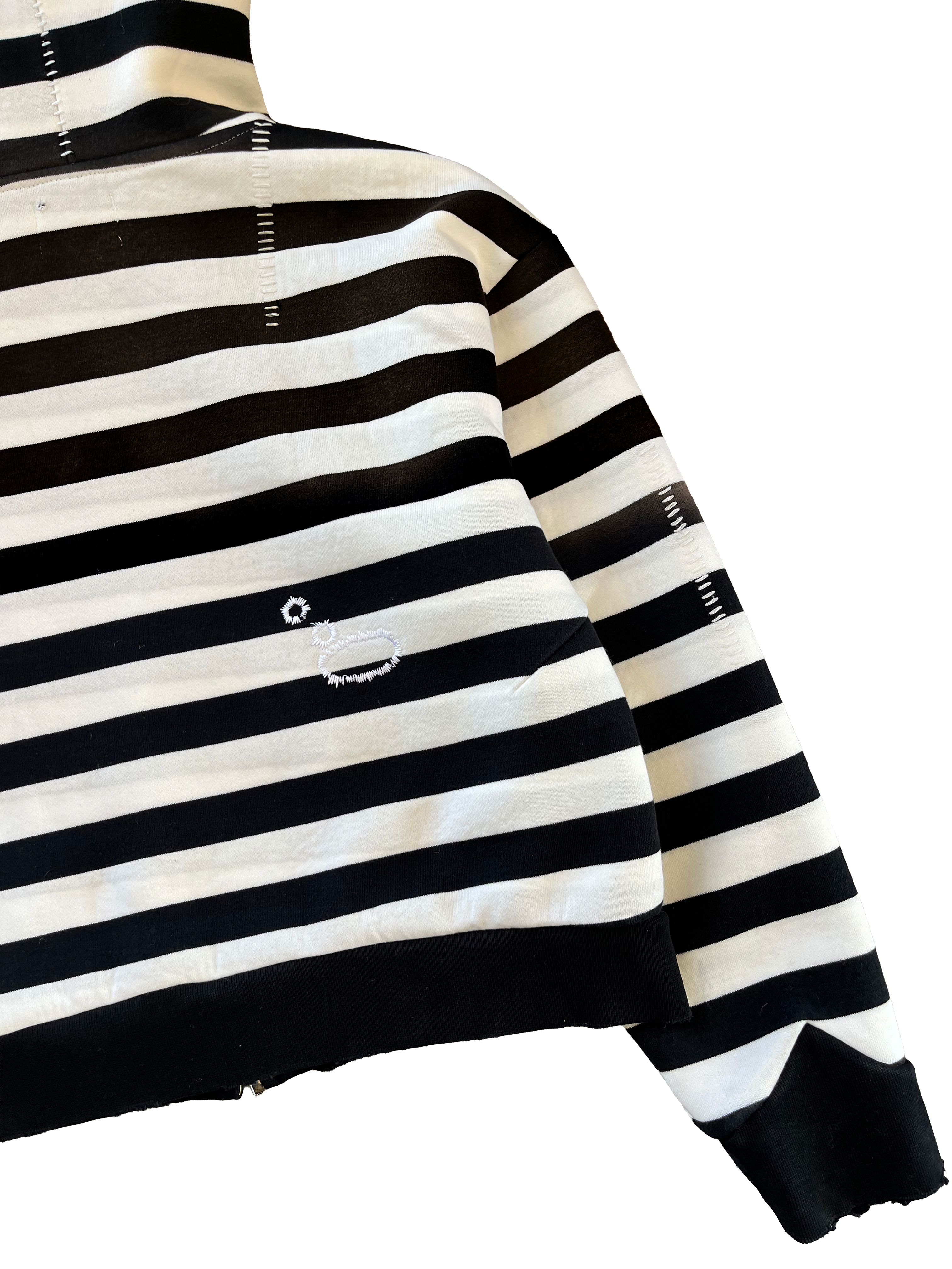 STRIPED "HOLLOW" HOODIE