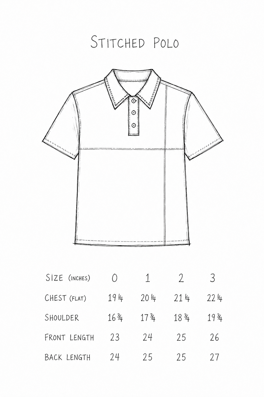 STITCHED POLO BLACK