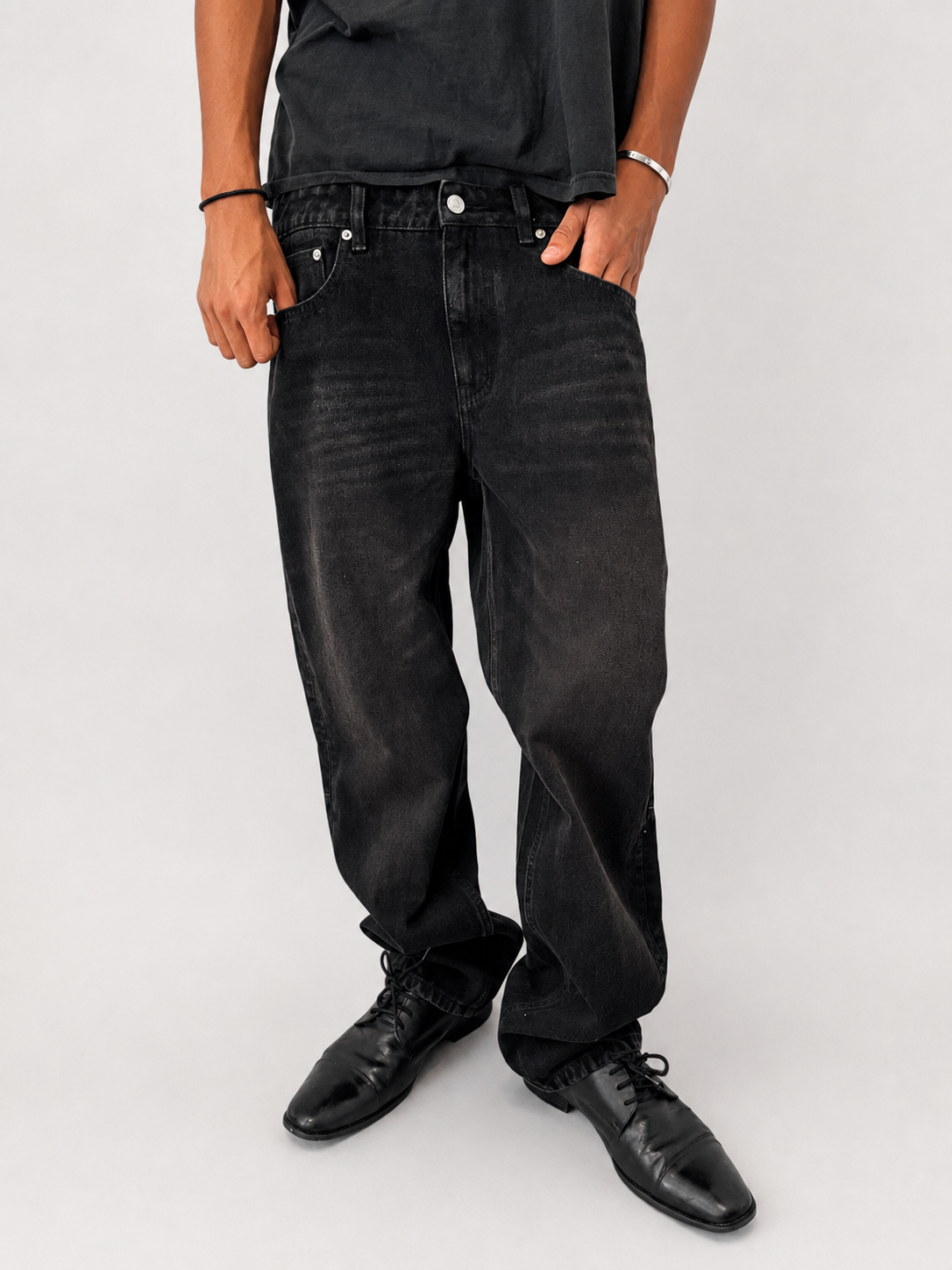EVERYDAY STRAIGHT LEG DENIM WASHED BLACK