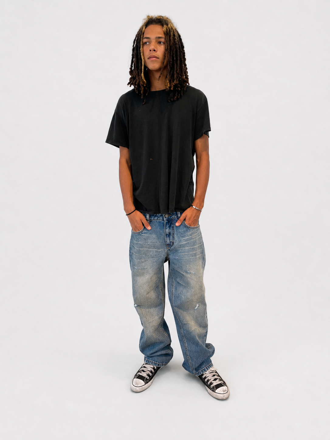EVERYDAY STRAIGHT LEG DENIM WASHED BLUE