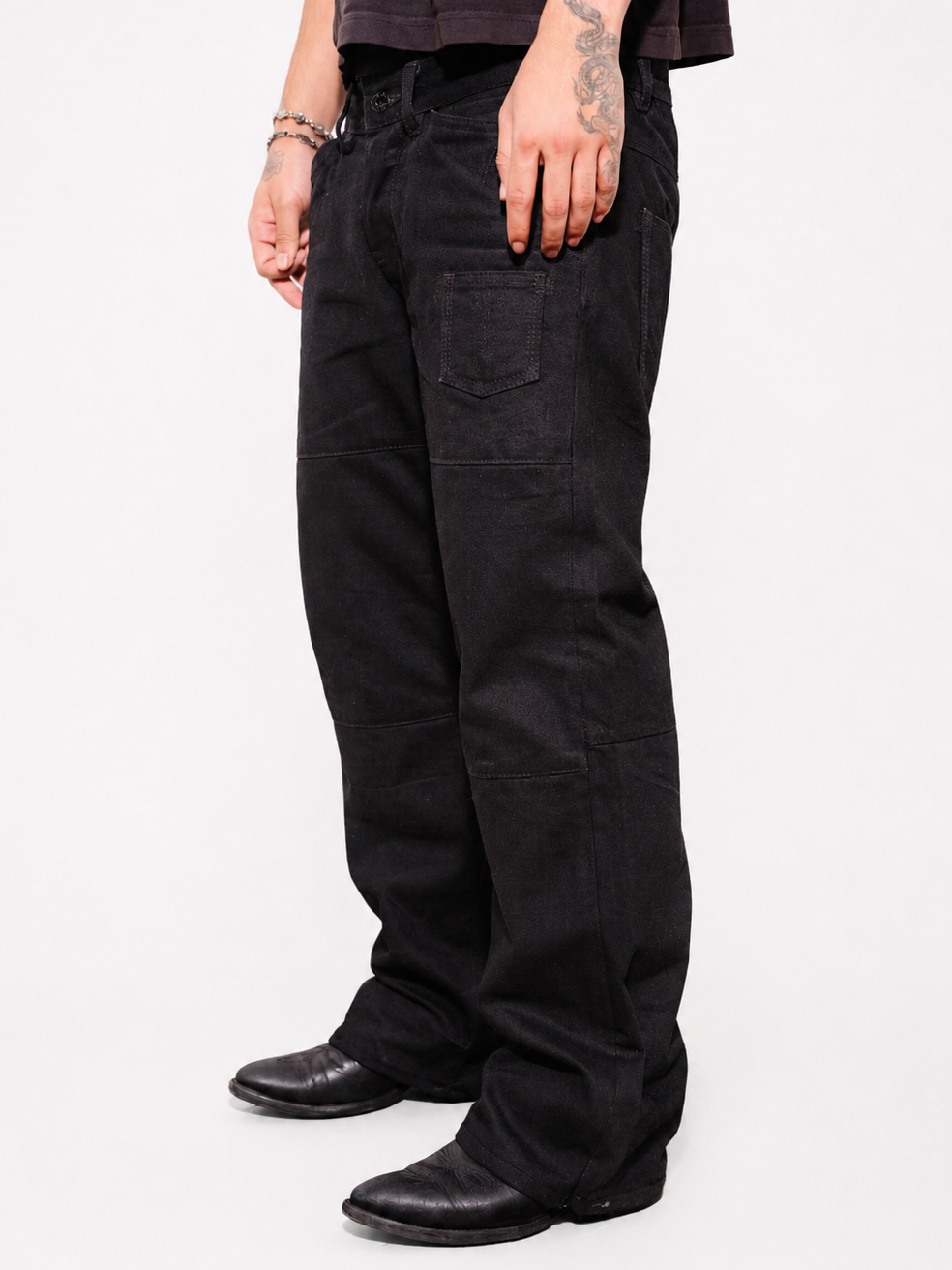 CROW LOW-RISE SELVEDGE DENIM