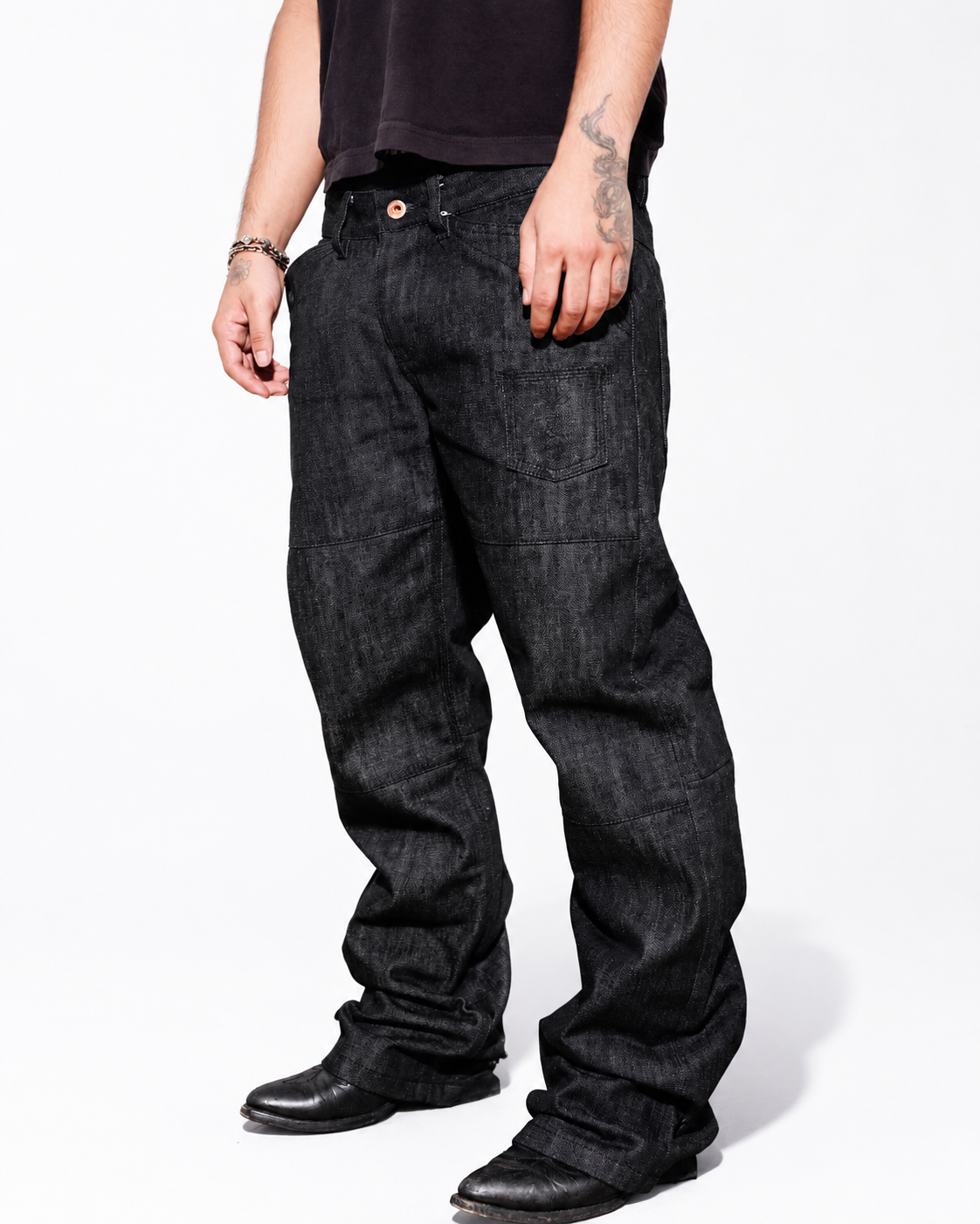 CINDER LOW-RISE SELVEDGE DENIM