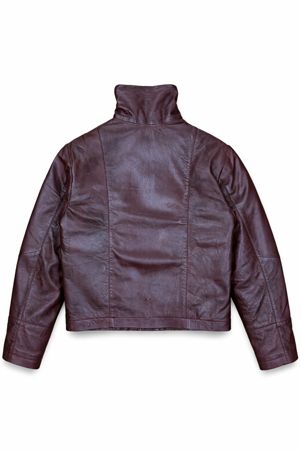 1OF1 LAMBSKIN RED STITCHED LEATHER JACKET