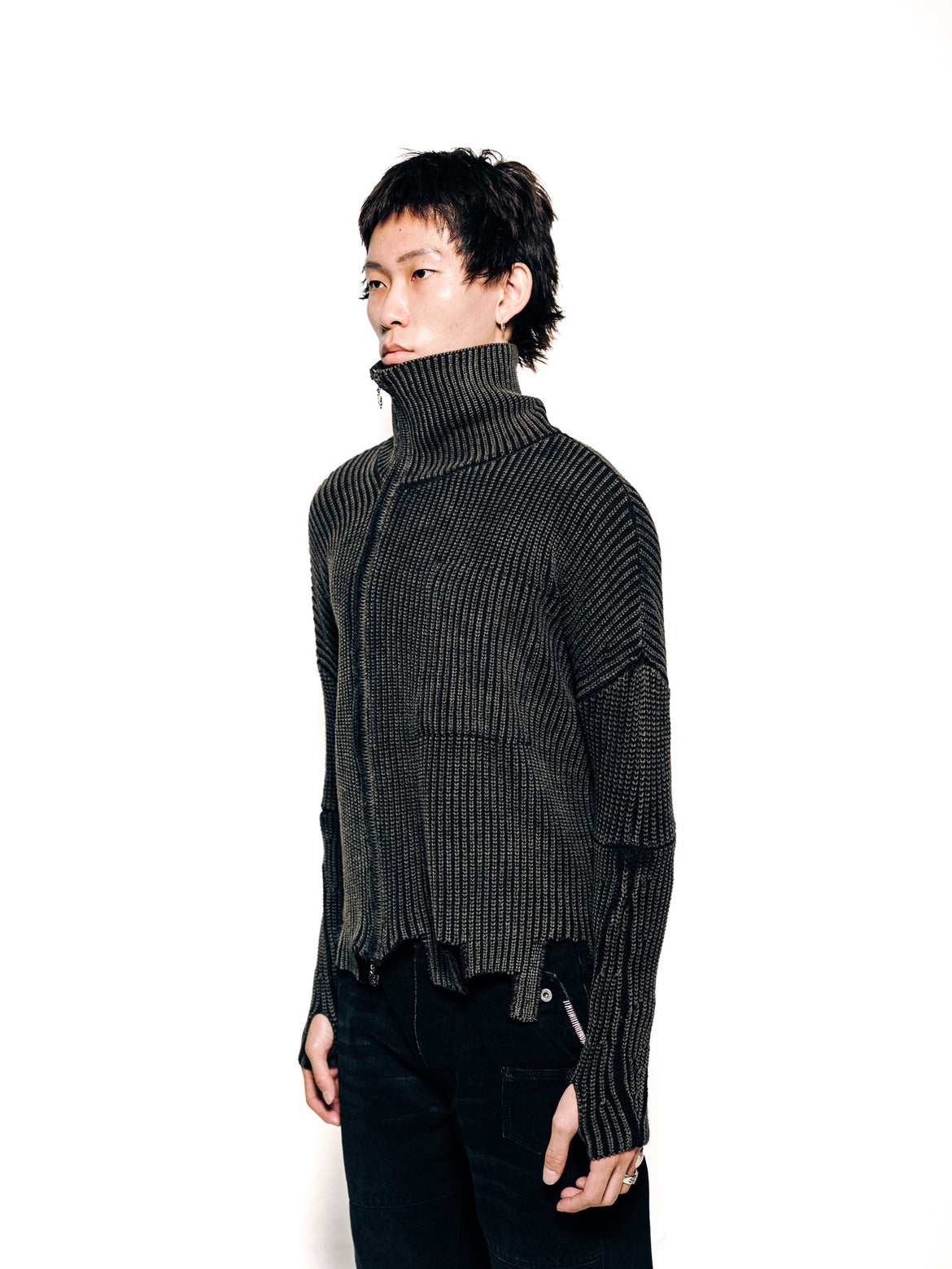 RÁCH KNIT [BLACK SS26]