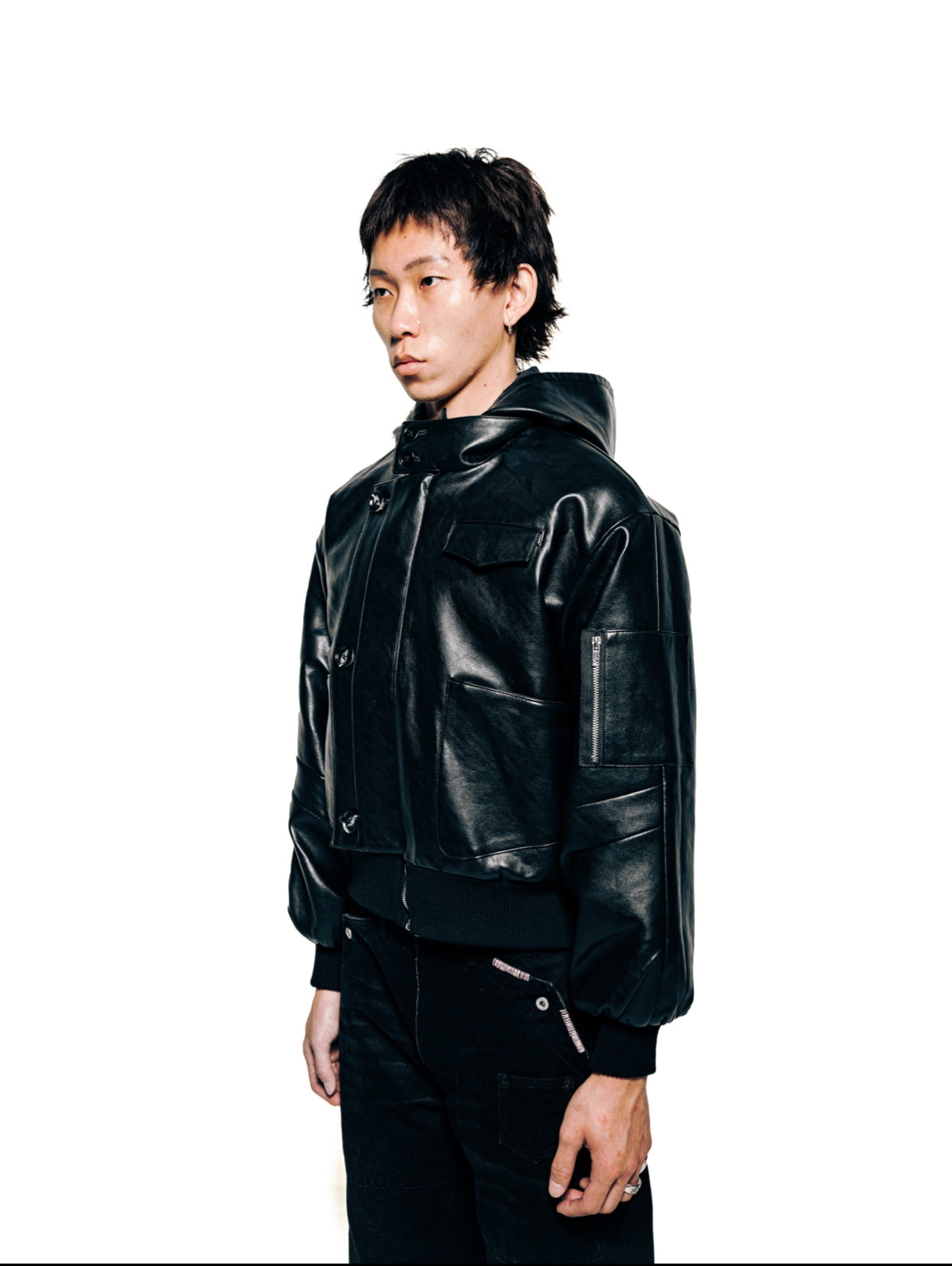 HAI MẶT REVERSIBLE BOMBER [BLACK SS26]