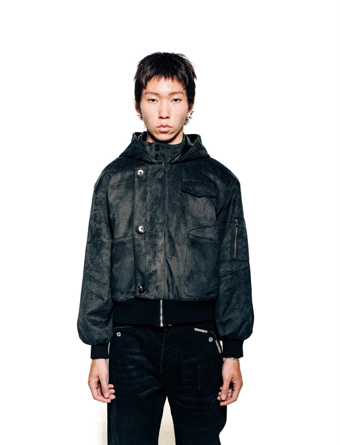 HAI MẶT REVERSIBLE BOMBER [BLACK SS26]