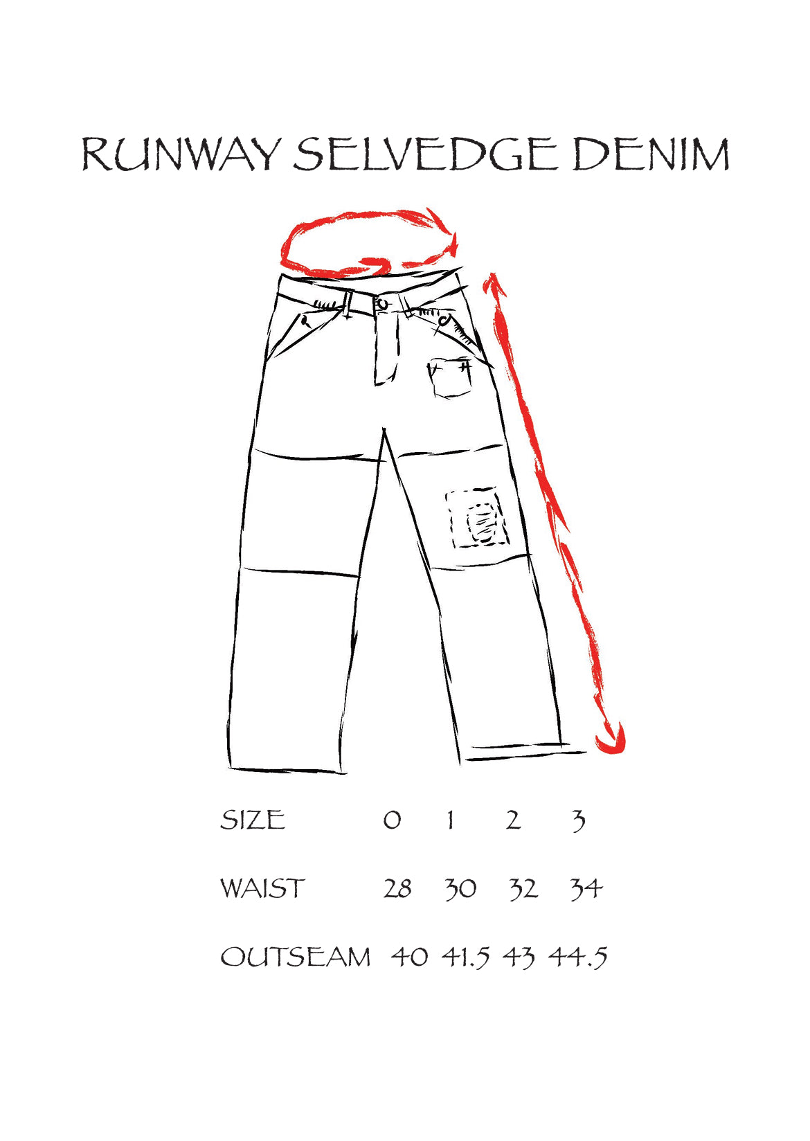 RUNWAY SELVEDGE DENIM [BLUE SS26]