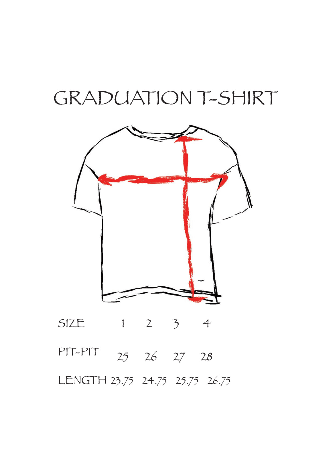 GRADUATION T-SHIRT [WHITE]