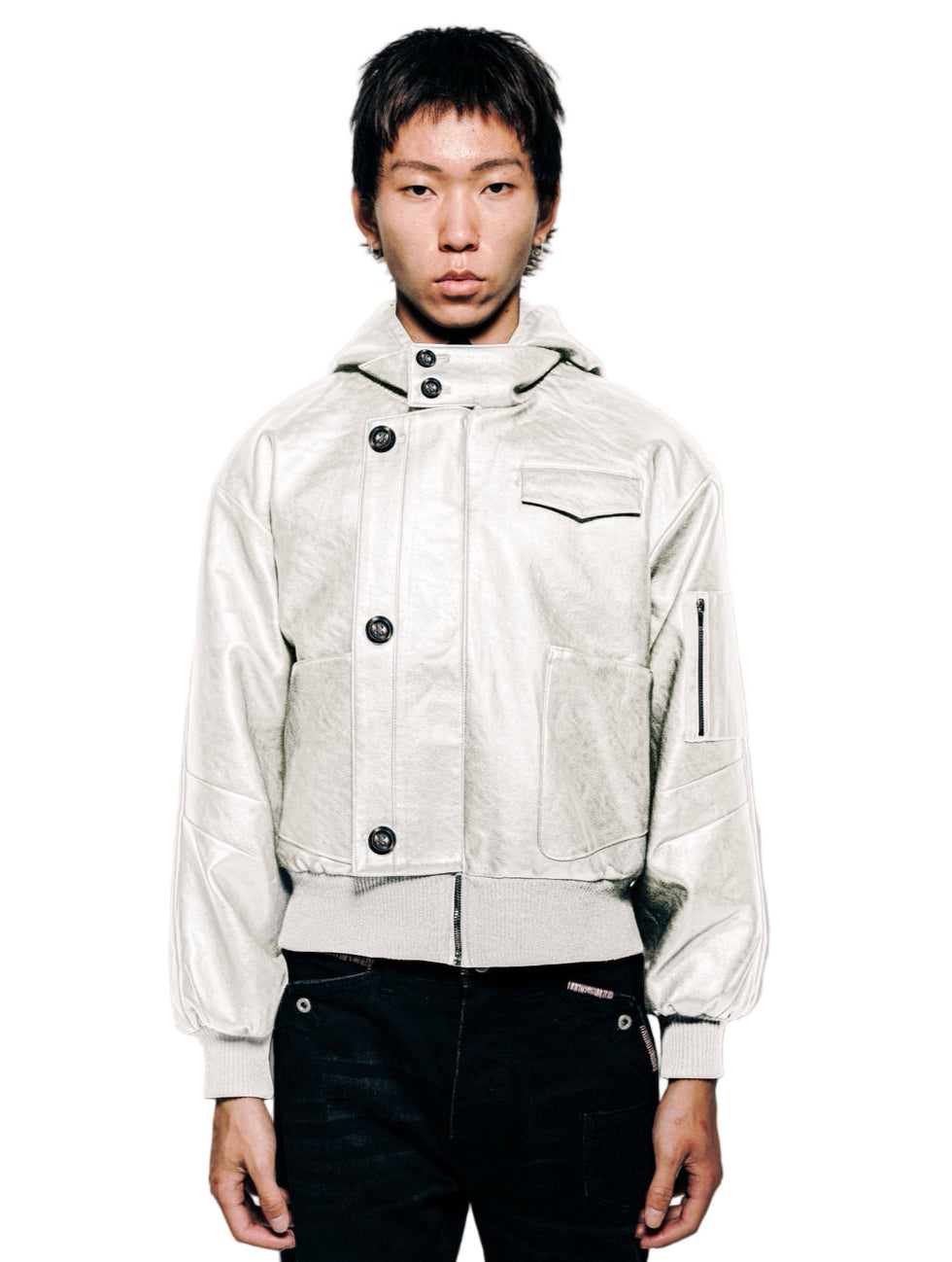 HAI MẶT REVERSIBLE BOMBER [WHITE SS26]