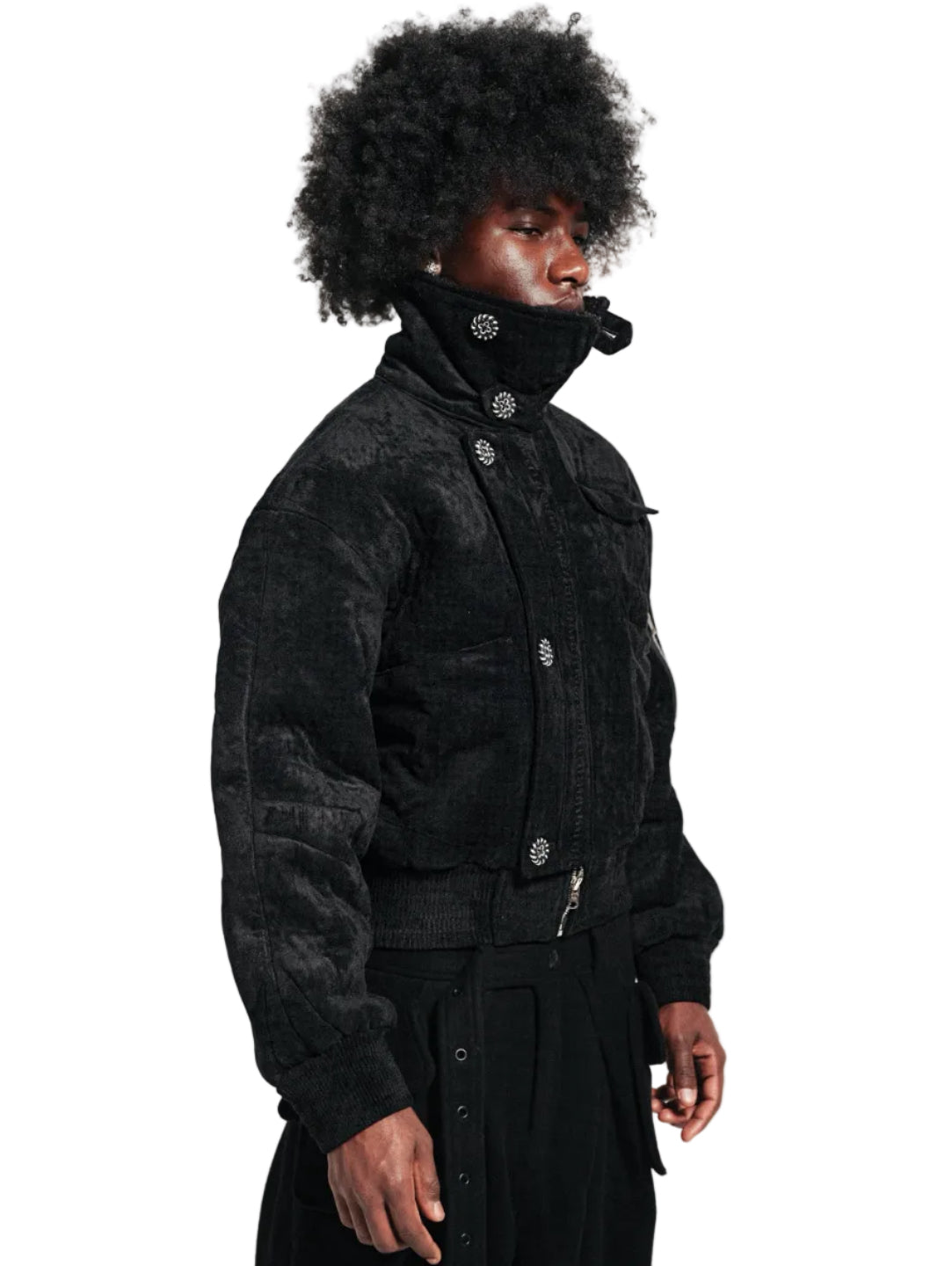 ÂM SHEARLING BOMBER JACKET (BLACK)